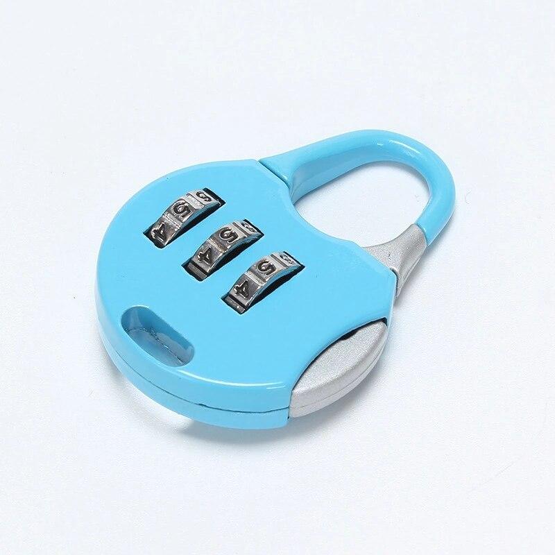 1245 Stainless Steel Resettable Combination Padlock Round Shape DeoDap