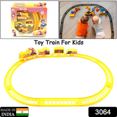 3064 Kids Toy Train High Speed Big Train Play Set Toy Battery Operated Train Set Mix Color (Battery Not Included)