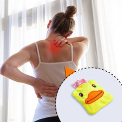 6511 Yellow Duck small Hot Water Bag with Cover for Pain Relief, Neck, Shoulder Pain and Hand, Feet Warmer, Menstrual Cramps. DeoDap