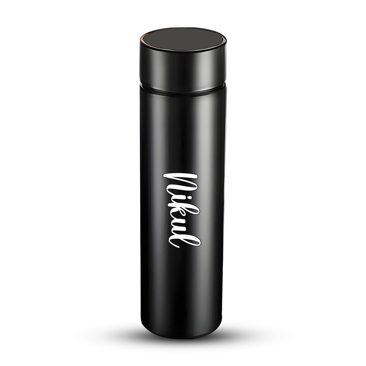 0726 Customized/Personalized Stainless Steel Smart Water Bottle with Smart LCD Temperature Touch Screen | Gifting Custom Name Water Bottle | Gifts for Boyfriend/Girlfriend/Employee | 500ML