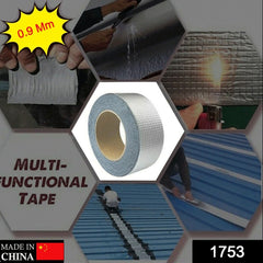 1753  SELF-ADHESIVE INSULATION RESISTANT HIGH TEMPERATURE HEAT REFLECTIVE ALUMINIUM FOIL DUCT TAPE ROLL (0.9MM)