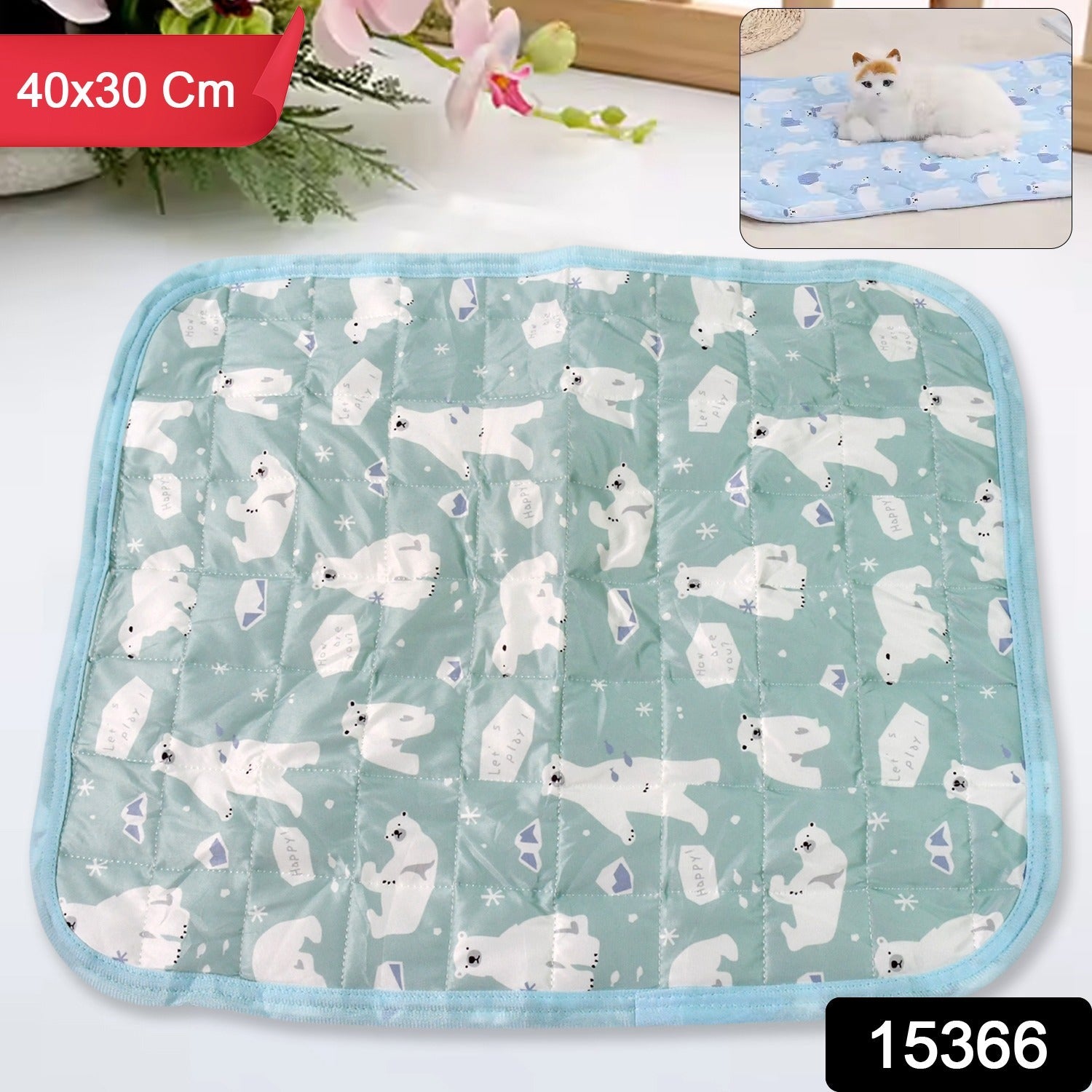 Pet Soft Cat Dog Blanket / Towel, Warm Sleep Mat (40×30 Cm / 1 Pc / Mix Color & Design)