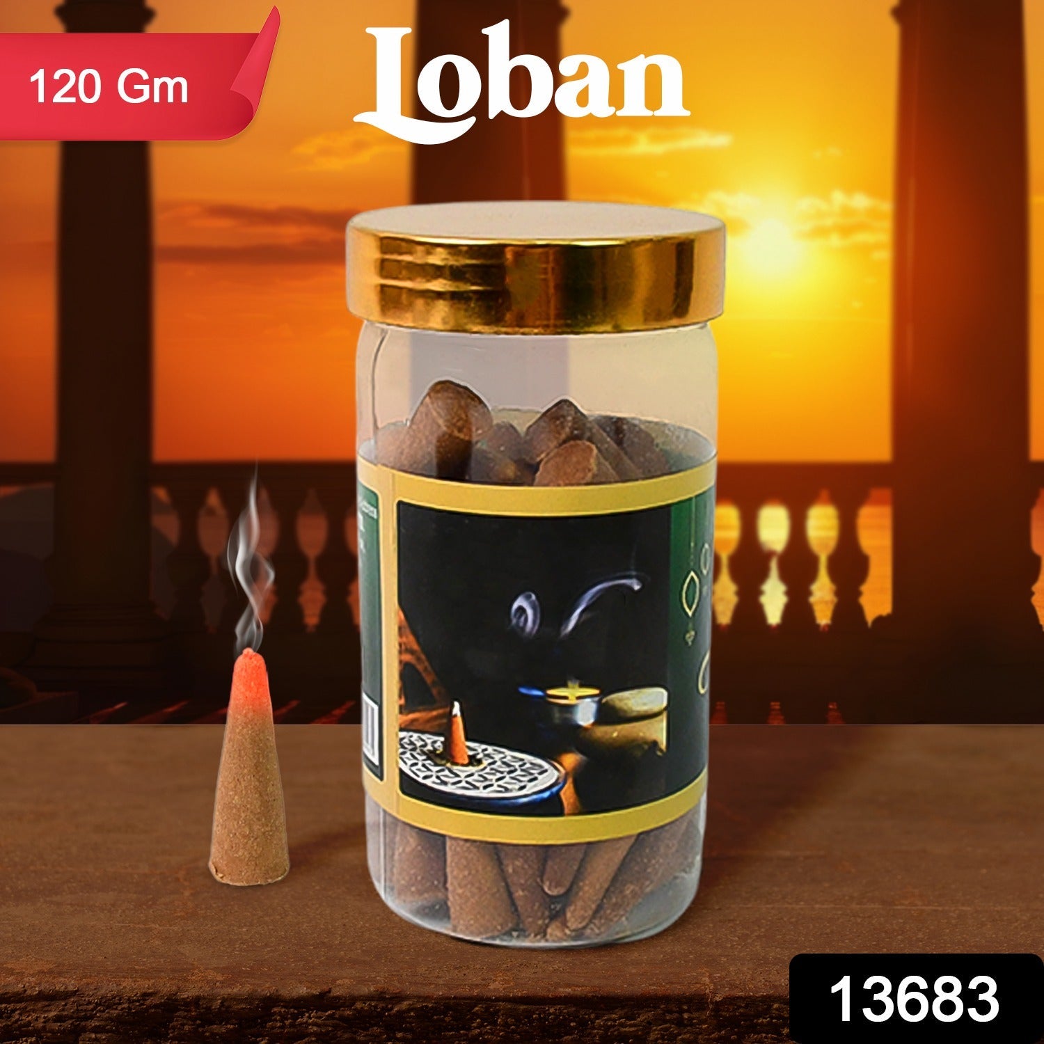 Loban Dhoop Cones, Premium Loban Dhoop, Spritual Vibes, Charcoal Free (120g)