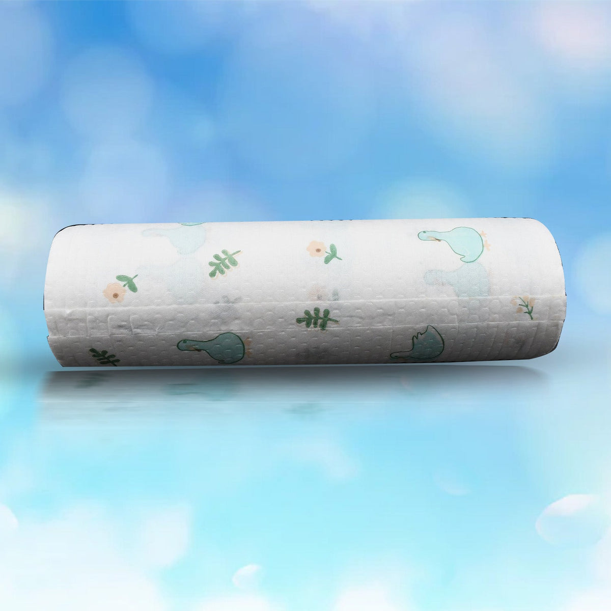 1605  Non Woven Reusable and Washable Kitchen Printed Tissue Roll Non-stick Oil Absorbing Paper Roll Kitchen Special Paper Towel Wipe Paper Dish Cloth Cleaning Cloth 45 sheets