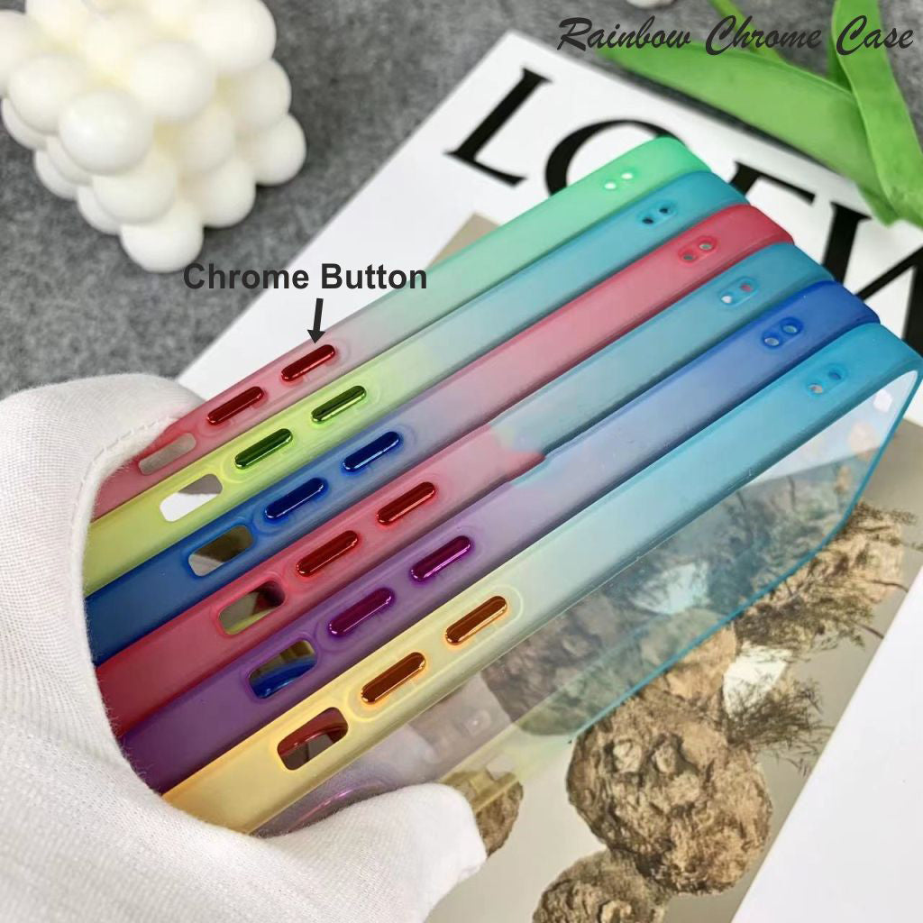 Rainbow Chrome Hard Case For Redmi