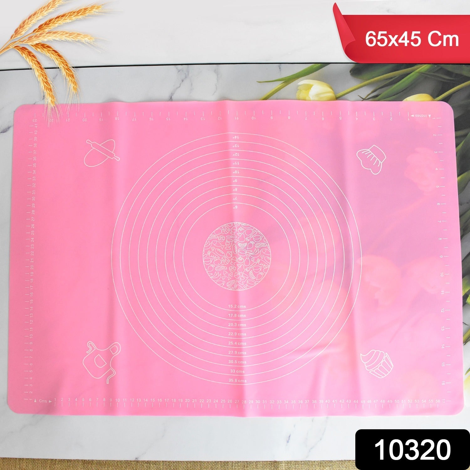 Rolling Baking Mat with Measurements (65×45 Cm / 1 Pc)