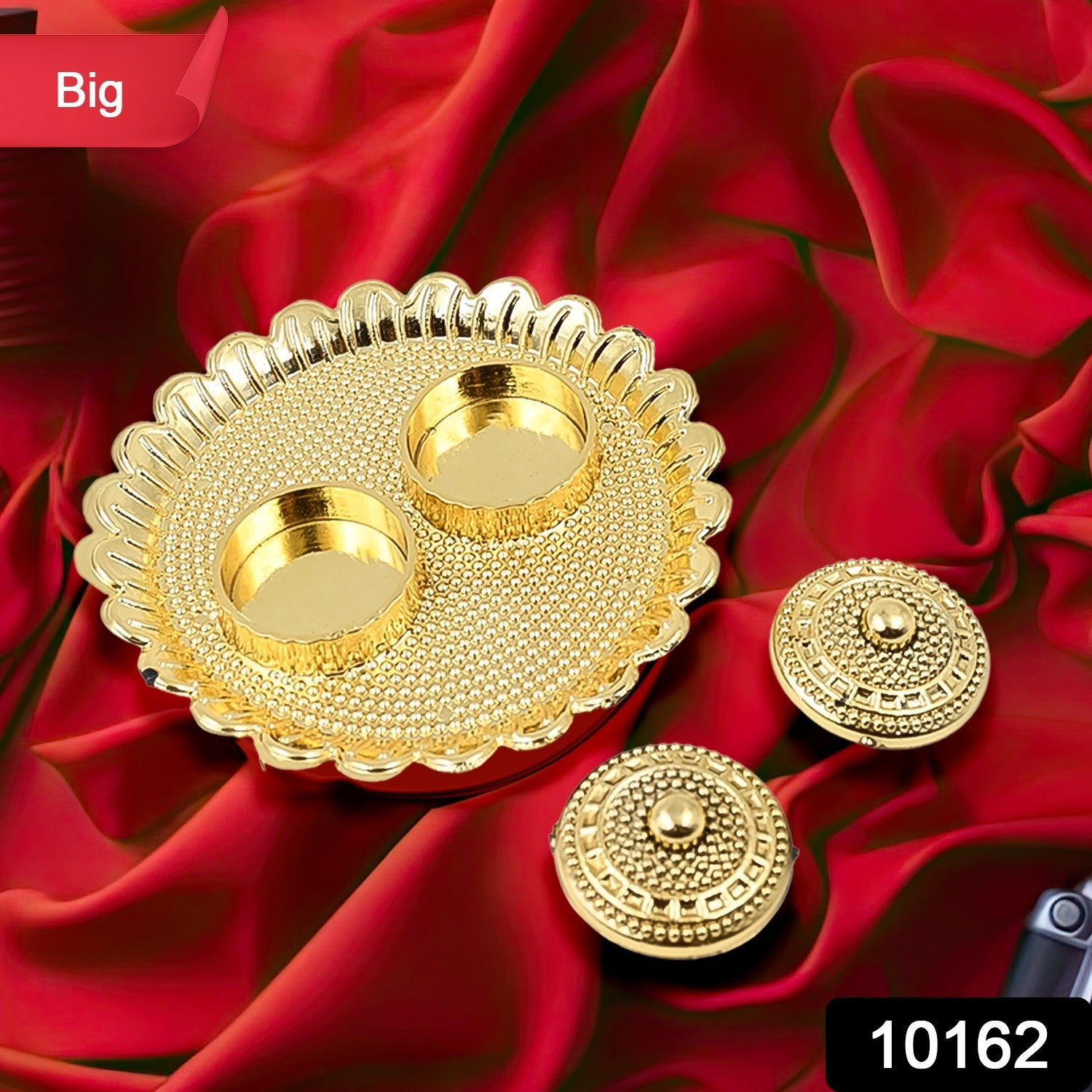 Round Shape Special Puja Thali, Kumkum Thali Holder (1 Pc / Big)