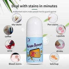 7933 Clothes Stain Remover Bead Design Emergency Stain Rescue Roller-ball Cleaner for Natural Fabric Removes Oil Almost All Types of Fabrics