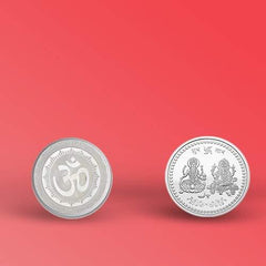 866 Silver color Coin for Gift & Pooja DeoDap