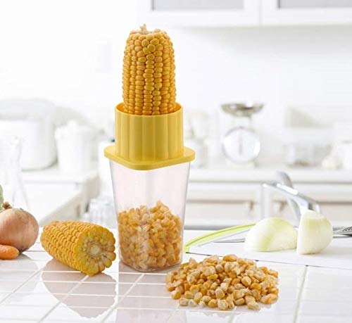 2320 Multi Use Plastic Corn Stripper Cob Remover Bowl DeoDap