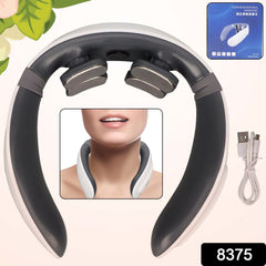 4 Heads Smart Electric Neck and Back Pulse Massager (1 Pc)