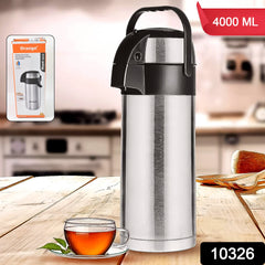 Beverage Dispenser Stainless Steel for Serving Tea and Coffee, Thermos steel (4000 ML)