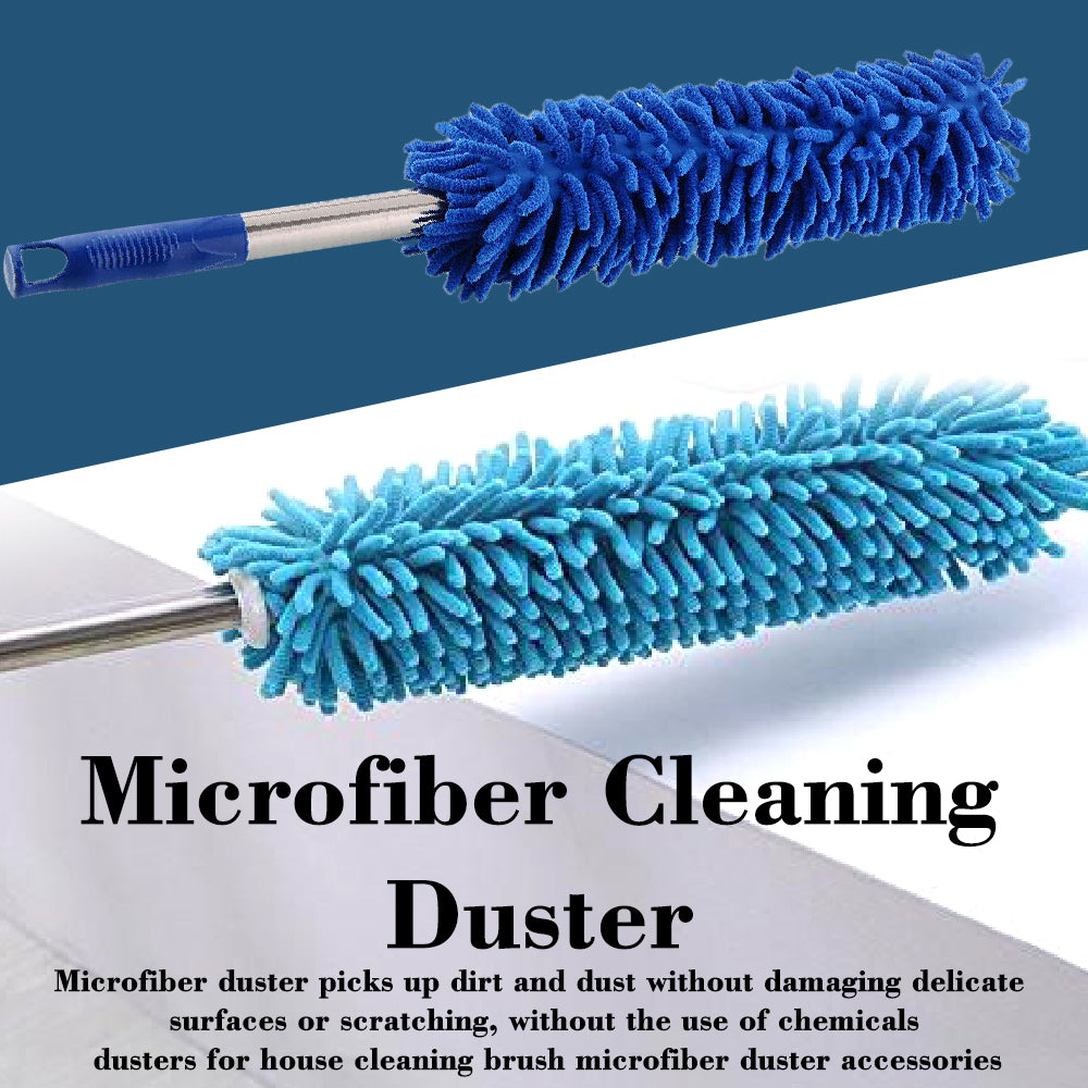 1672 Microfiber Cleaning Duster with Extendable Rod for Home Car Fan Dusting DeoDap