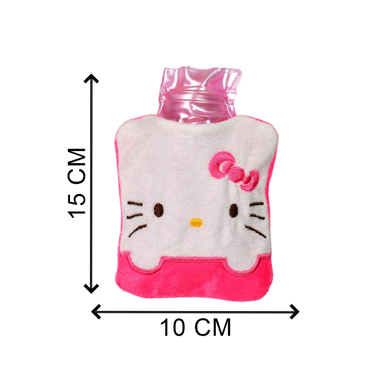 6520 Pink Hello Kitty small Hot Water Bag with Cover for Pain Relief, Neck, Shoulder Pain and Hand, Feet Warmer, Menstrual Cramps. DeoDap