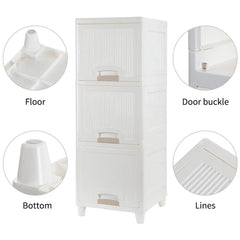 Multipurpose Storage Cabinet, Storage Solutions plastic drawers || Multi Layer Wardrobe Storage Drawers || Foldable Multipurpose Drawer Units For Kitchen, Bathroom, Bedroom, Cloth (3 Layer)