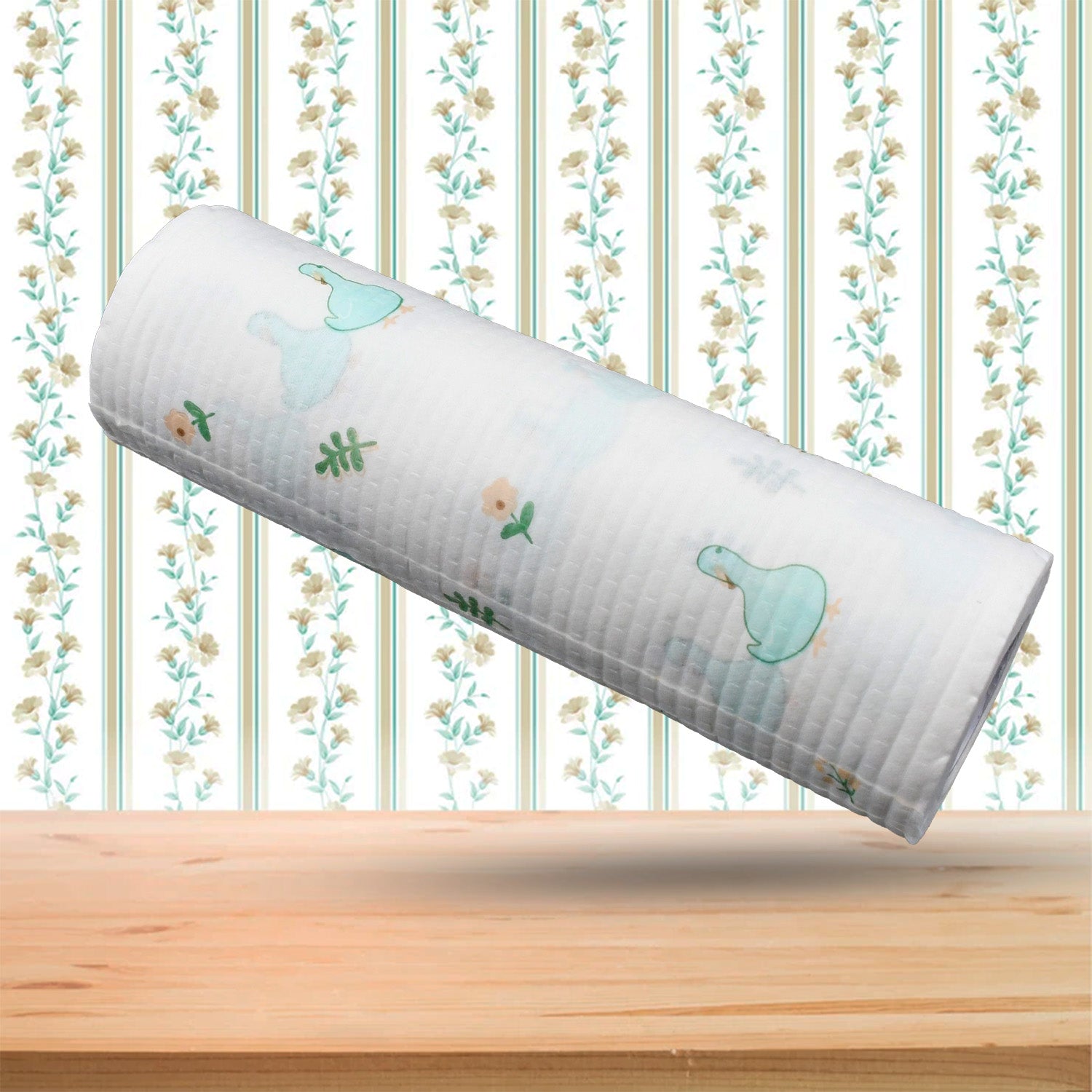 1605  Non Woven Reusable and Washable Kitchen Printed Tissue Roll Non-stick Oil Absorbing Paper Roll Kitchen Special Paper Towel Wipe Paper Dish Cloth Cleaning Cloth 45 sheets