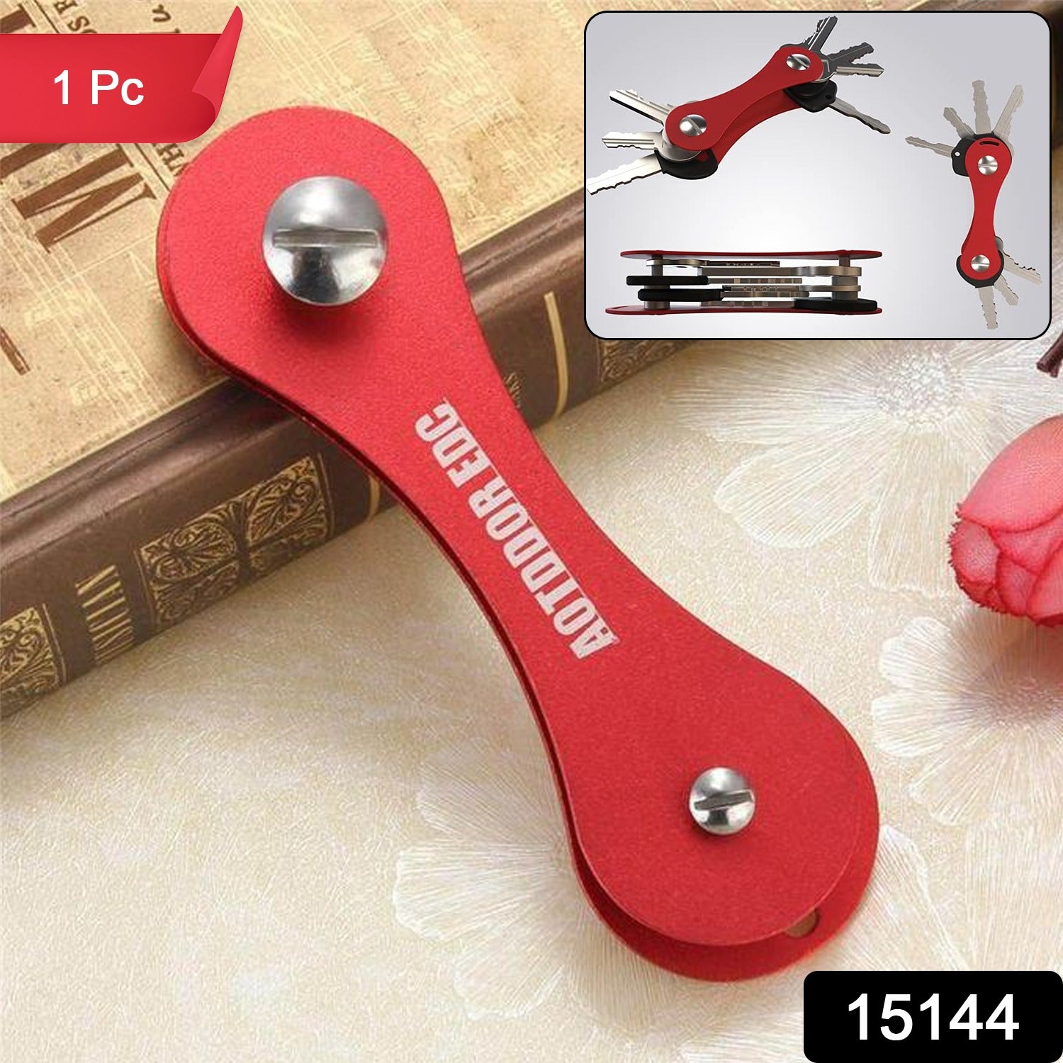 Metal Key Holder Multifunctional Portable Key Accessory (1 Pc / Mix Color)