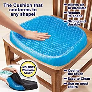 219 Cushion Seat Flex Pillow, Gel Orthopedic Seat Cushion Pad (Egg Sitter) DeoDap