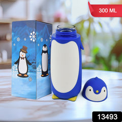 Penguin Water Bottle Penguin Cartoon Water Bottle Funny Travel Mug Insulated, Inner glass Vacuum Water Bottle