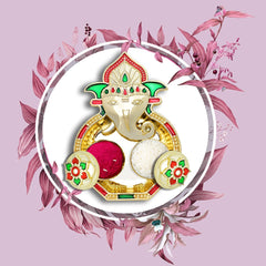 5998 Ganesha Shaped Haldi Kumkum Thali Holder, Pooja Return Gift, Indian Housewarming Gifts, Shivratri, Wedding Favor, Navarathri Favors, Baby Shower ,Janmashtami ,Rakasha Bandhan Special