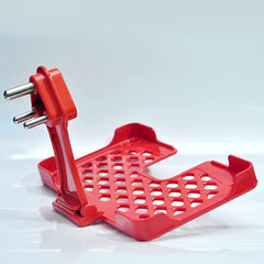 6496 Multi-Purpose Wall Holder Stand for Charging Mobile Just Fit in Socket and Hang (Red) DeoDap