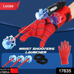 Web Shooter Toy for Kids Fans, Launcher Wrist Gloves Toys For Kids, Boys Superhero Gloves Role-Play Toy Cosplay, Sticky Wall Soft Bomb Funny Children's Educational Toys