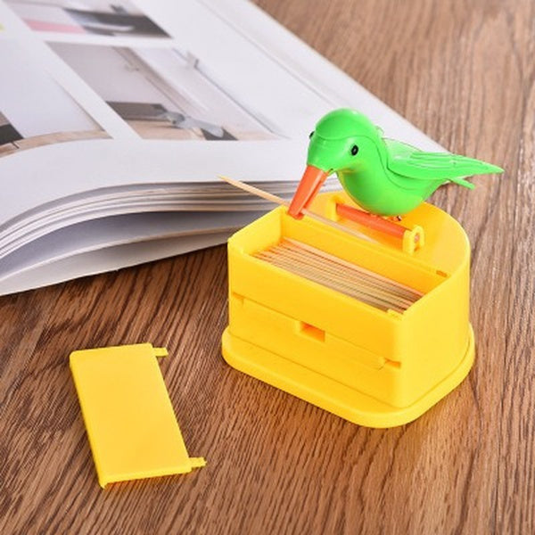 1180 Portable Automatic Bird Toothpick Storage Box DeoDap