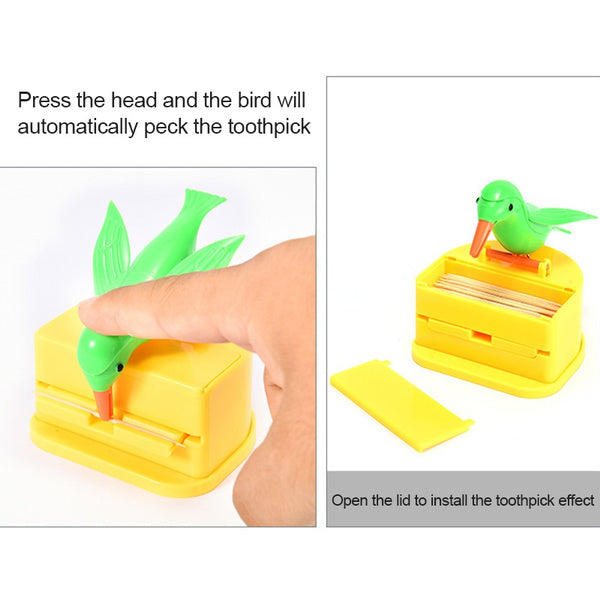 1180 Portable Automatic Bird Toothpick Storage Box DeoDap