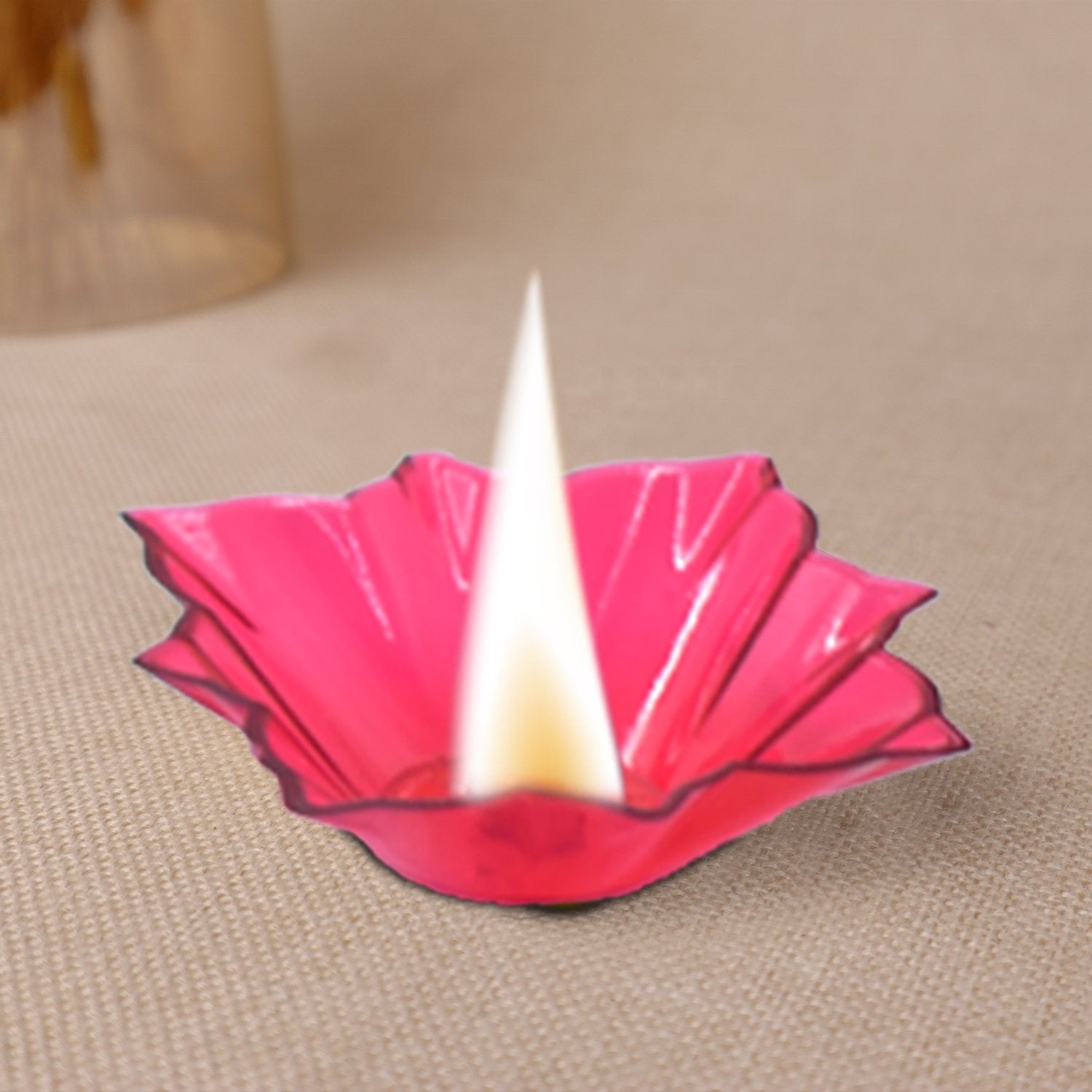 6004 Plastic Candle Cup with Multi Shape  (Multicolor) DeoDap