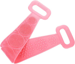 7274  Low Quality Bath Body Brush Towel Eco-Friendly Back Scrubber Shower Brush Silicone Bath Body Brush Towel Body Cleaning Bathroom Shower Strap