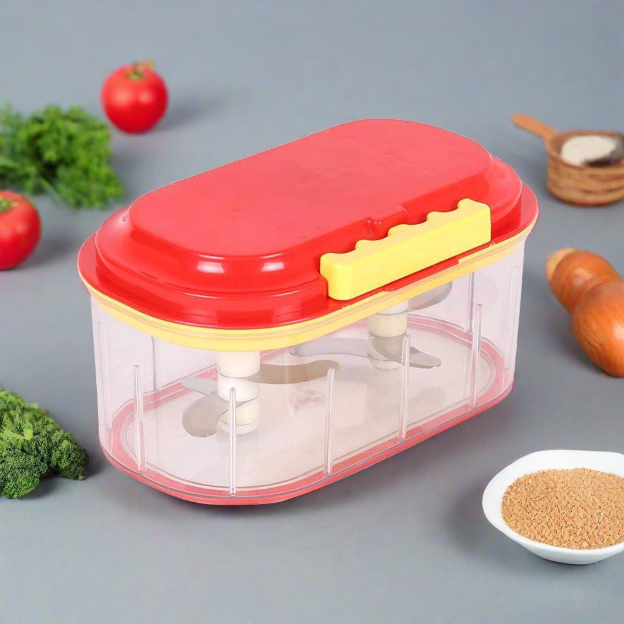 1000ml plastic vegetable chopper.