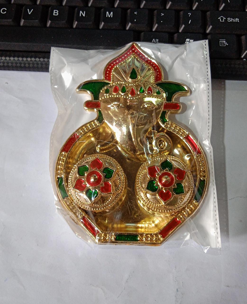 5998 Ganesha Shaped Haldi Kumkum Thali Holder, Pooja Return Gift, Indian Housewarming Gifts, Shivratri, Wedding Favor, Navarathri Favors, Baby Shower ,Janmashtami ,Rakasha Bandhan Special