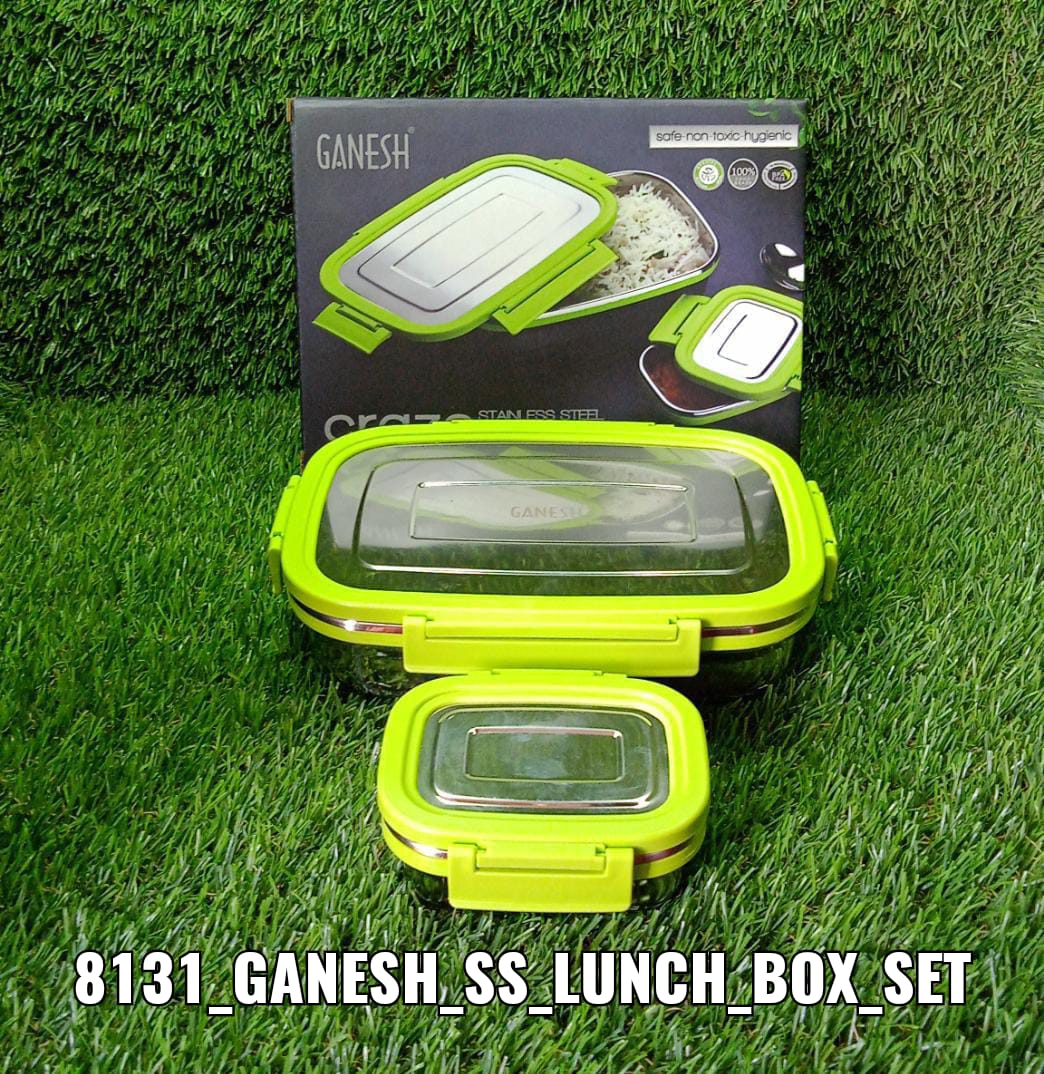 8131 stainless Steel Lunch Pack for Office & School Use DeoDap