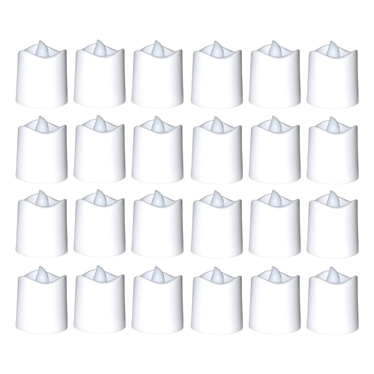 7221 Festival Decorative - LED Tealight Candles (White, 24 Pcs) DeoDap