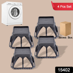 Multi-Purpose Plastic Washing Machine Stand (4 Pcs Set)