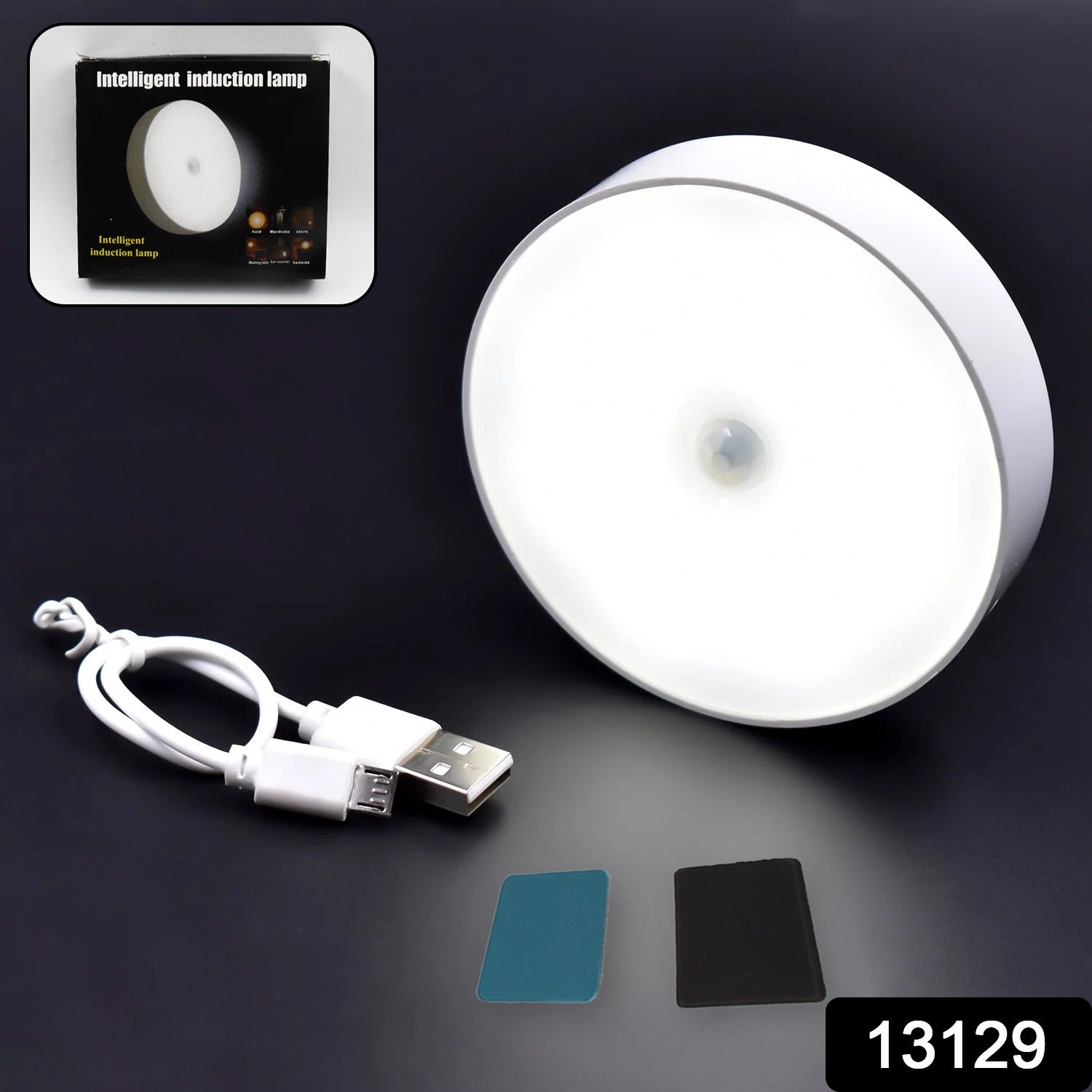 8 LED Night Lights With USB Charging & Double-Sided Adhesive Pads (1 Pc)