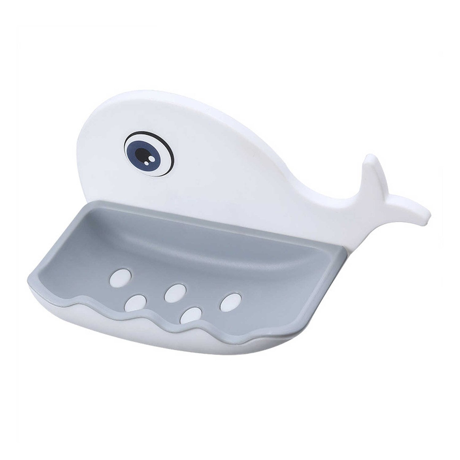 4747 Fish Shape Soap Dish Adhesive Waterproof Wall Mounted Bar Soap Dish Holder  (Pack of 2Pc) DeoDap