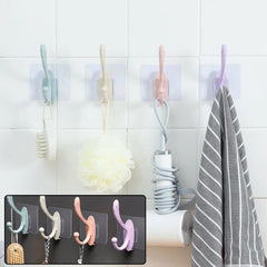 4687 Self Adhesive Plastic Wall Hook for Home DeoDap