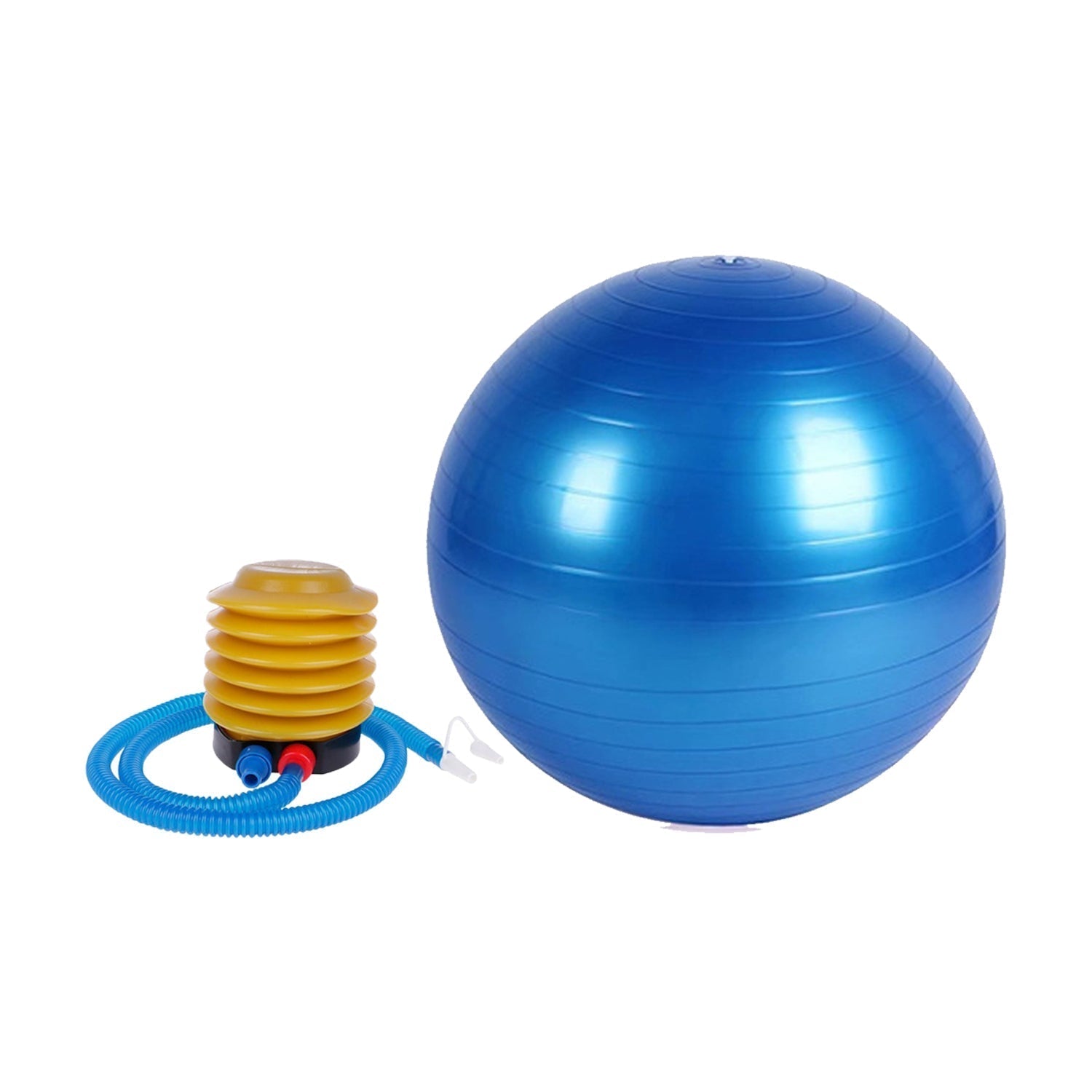 7428 Heavy Duty Gym Ball Non-Slip Stability Ball with Foot Pump for Total Body Fitness DeoDap