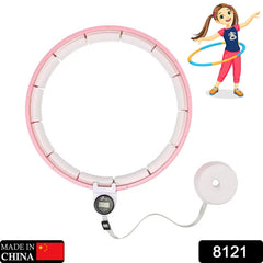 8021 Fitness Adjustable Detachable Fitness Hula Hoop Ring Smart Round Count & Weight Loss Gym Equipment Exercise Smart Hula Hoops