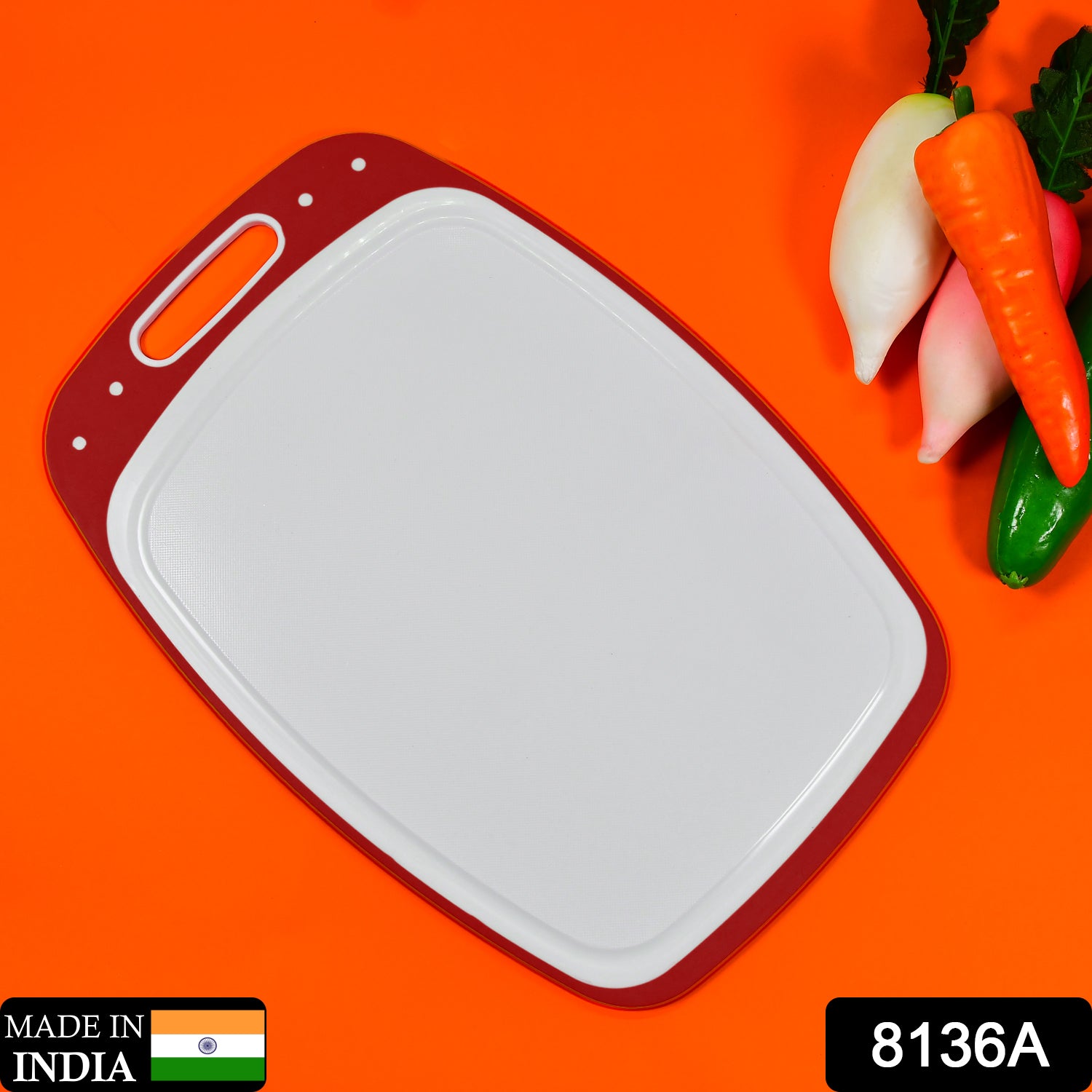 Ganesh Vegetables and Fruits Cutting Chopping Board Plastic Chopper Cutter Board (1 Pc)