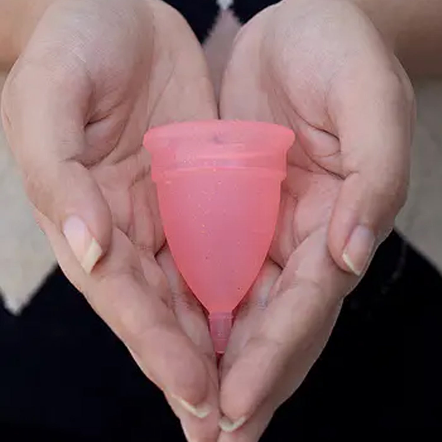 6112B REUSABLE MENSTRUAL CUP USED BY WOMENS AND GIRLS DURING THE TIME OF THEIR MENSTRUAL CYCLE DeoDap