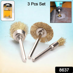 Brass Wire Wheels, 3 Pcs Brass Wire Wheels, Rust Removal Tool