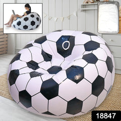 Foldable Sofa, Cartoon Style Inflatable Folding Chair, Ball Chair, Inflatable Sofa for Adults, Kids size (110cm x 80cm)