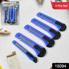 Multi-Use Iron Cutter Knife (5 Pcs Set / Mix Size)