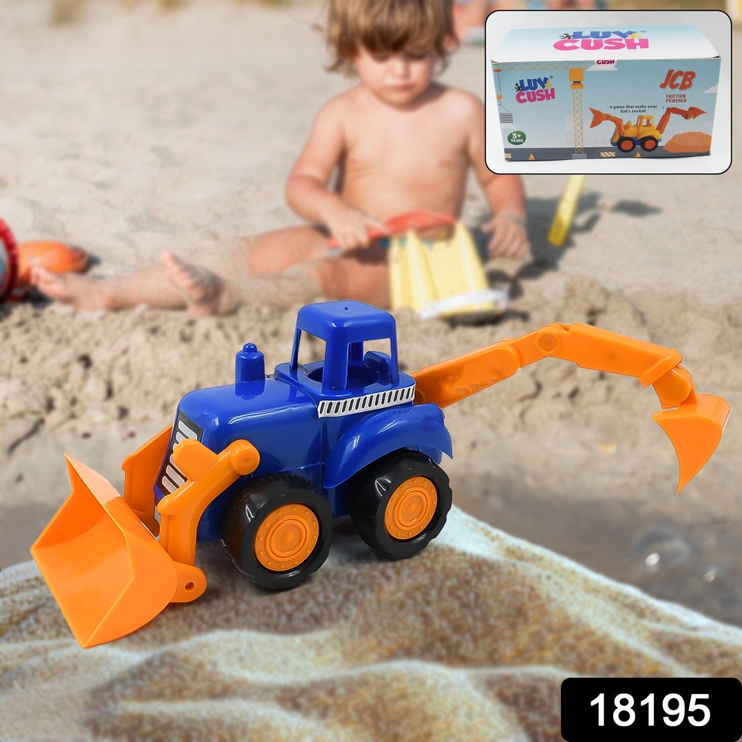 Friction Powered Construction JCB for Kids (1 Pc)