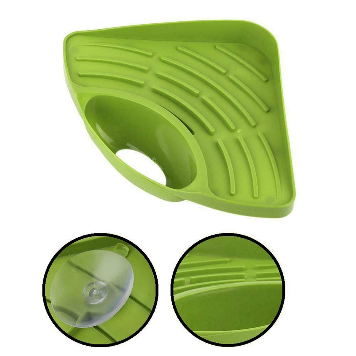 0861h Corner Sink Strainer For Draining Kitchen Waste In Sinks And Wash Basins. Deodap