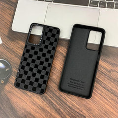 Black Leather Hard Case For Realme