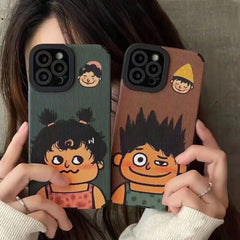 21201 REALME'S Leather Silicone Cartoon Soft Case Material | Leather Phone Cover | For Girls Boys Women Kids Cute Cartoon Cover | Soft Case Shockproof Case | With Soft Edges & Full Camera Protection - Mix Design