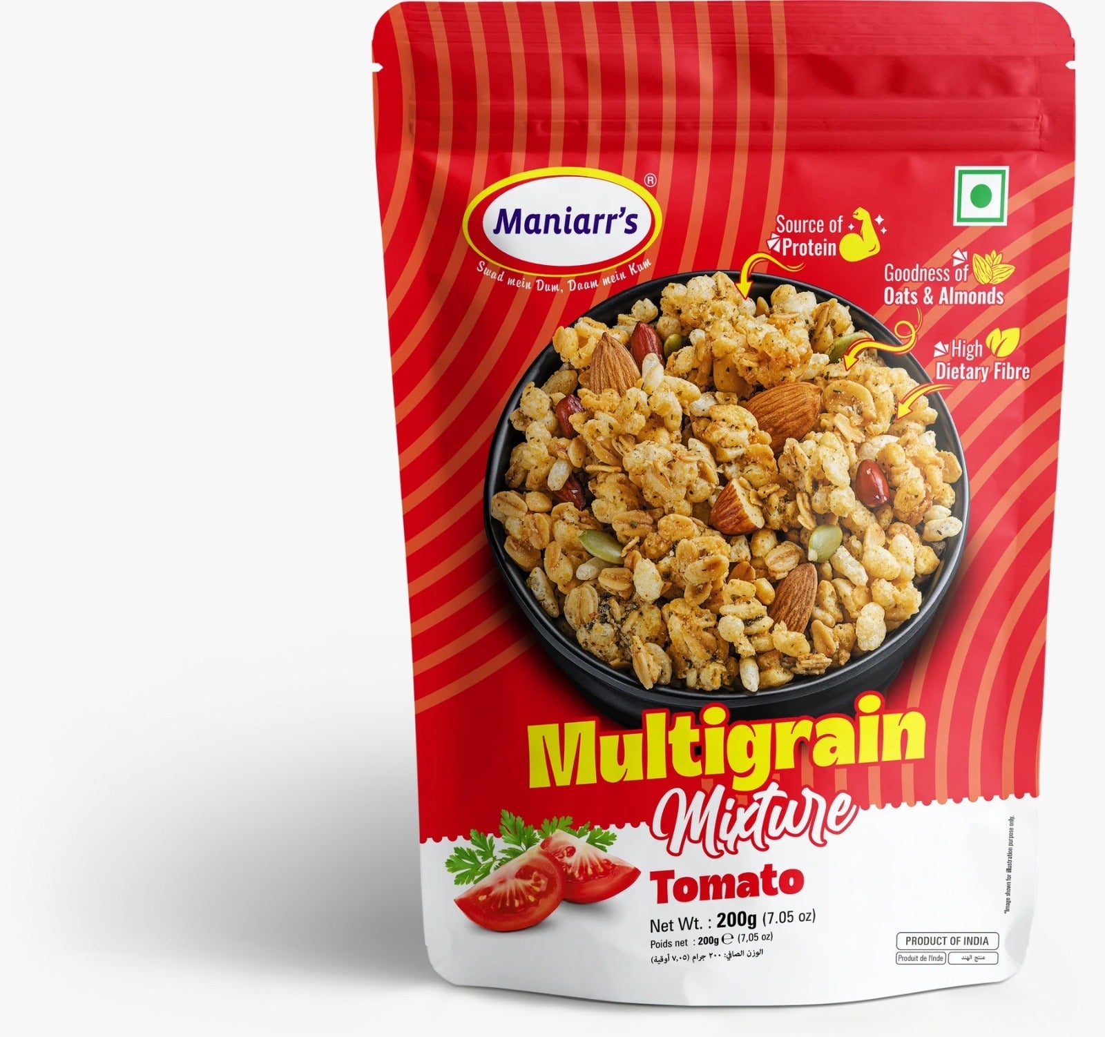 Maniarr's Tomato ROASTED MULTIGRAIN MIXTURE (200Gm)